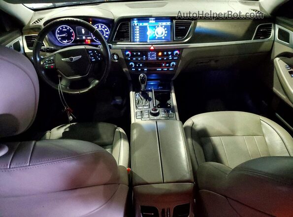 KMHGN4JE4GU126202 2016 HYUNDAI GENESIS White Dashboard view