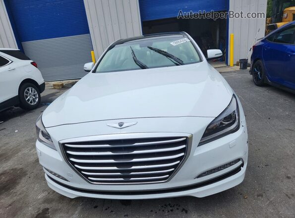 KMHGN4JE4GU137989 2016 HYUNDAI GENESIS Белый Вид спереди