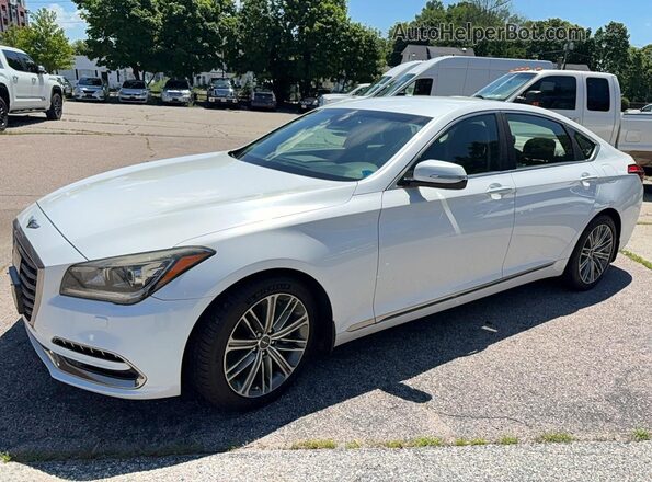 KMHGN4JE4JU250106 2018 GENESIS G80 White Tył lewy