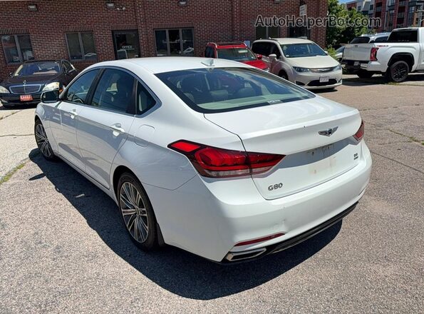 KMHGN4JE4JU250106 2018 GENESIS G80 White Tył prawy