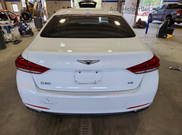 KMHGN4JE6HU209650 2017 GENESIS G80 White Widok z tyłu
