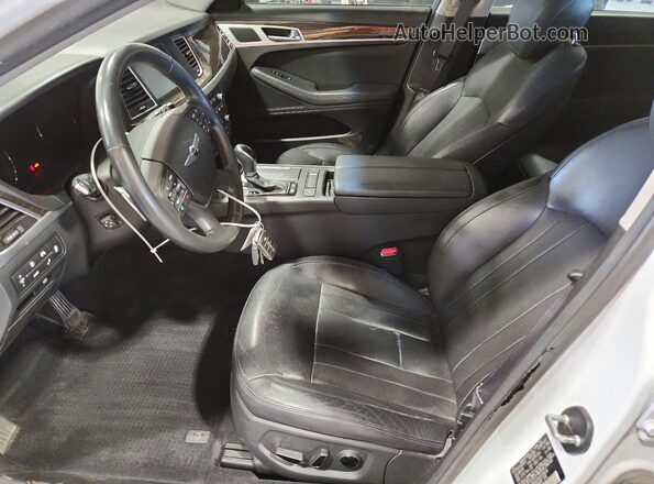 KMHGN4JE6HU209650 2017 GENESIS G80 White Widok wnętrza z przodu
