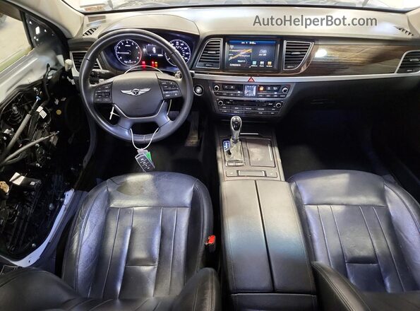 KMHGN4JE6HU209650 2017 GENESIS G80 White Widok deski rozdzielczej