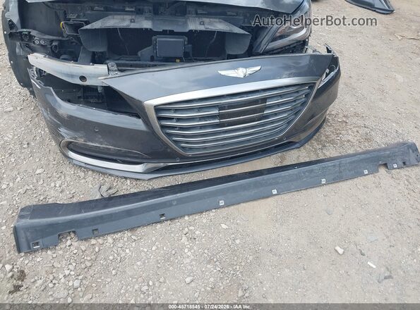 KMHGN4JE6JU274584 2018 GENESIS G80 Gray Vista del cuadro de instrumentos