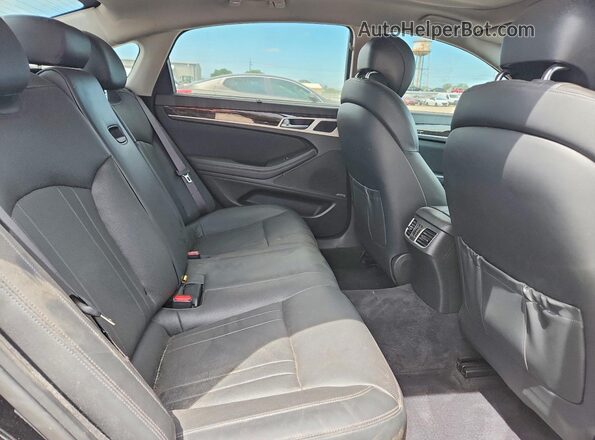 KMHGN4JE7GU113153 2016 HYUNDAI GENESIS Black Widok tylnych siedzeń