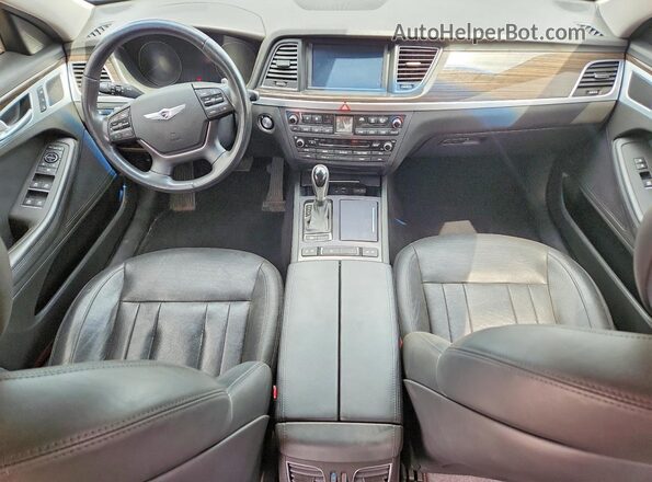 KMHGN4JE7GU113153 2016 HYUNDAI GENESIS Black Widok deski rozdzielczej