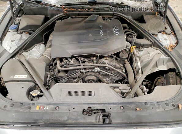 KMHGN4JE8GU134822 2016 HYUNDAI GENESIS Silver Вид задньої частини салону