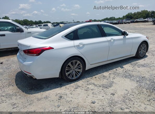 KMHGN4JE9JU224763 2018 GENESIS G80 White Tył prawy