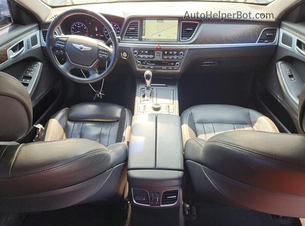 KMHGN4JEXGU125846 2016 HYUNDAI GENESIS Gray Вид панелі приладів