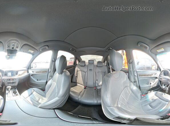 KMHGN4JEXKU287355 2019 GENESIS G80 White Vista de la etiqueta del VIN