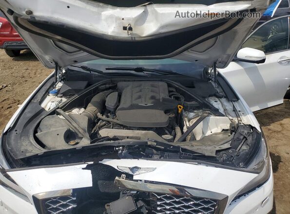 KMHGN4JEXKU287355 2019 GENESIS G80 White Vista interior trasera
