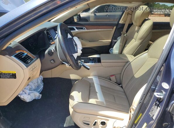 KMHGN4JF0HU213847 2017 GENESIS G80 Blue Vista interior delantera