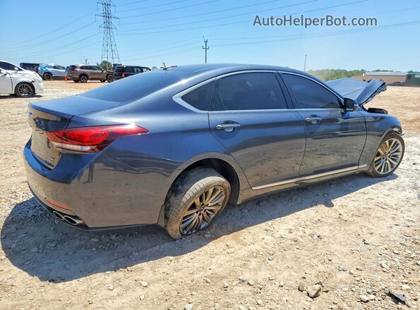 KMHGN4JF0HU213847 2017 GENESIS G80 Blue Trasero derecho