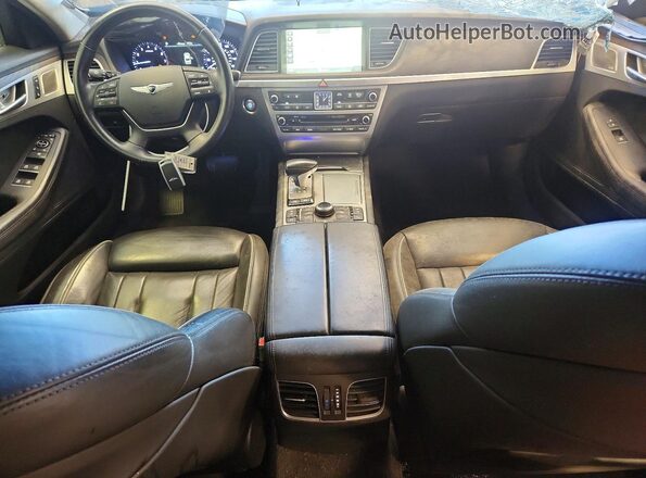 KMHGN4JF2JU240702 2018 GENESIS G80 Серебряный Вид панели приборов
