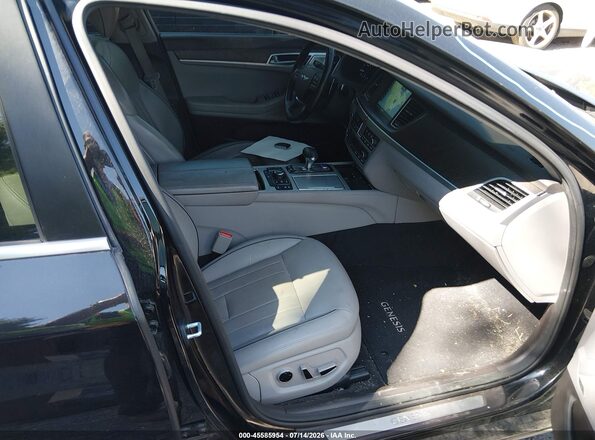 KMHGN4JF6JU228603 2018 GENESIS G80 Black Vista interior delantera