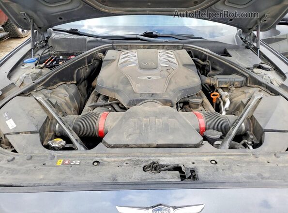 KMHGN4JF9JU274362 2018 GENESIS G80 Gray Սալոնի հետևի տեսք