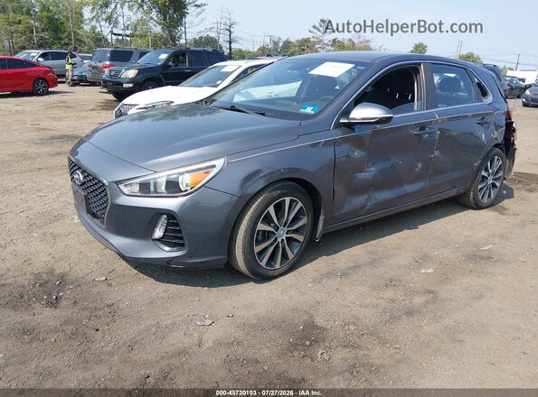 KMHH35LE0JU017580 2018 HYUNDAI ELANTRA GT Gray Առջևի ձախ երեք քառորդ տեսարան