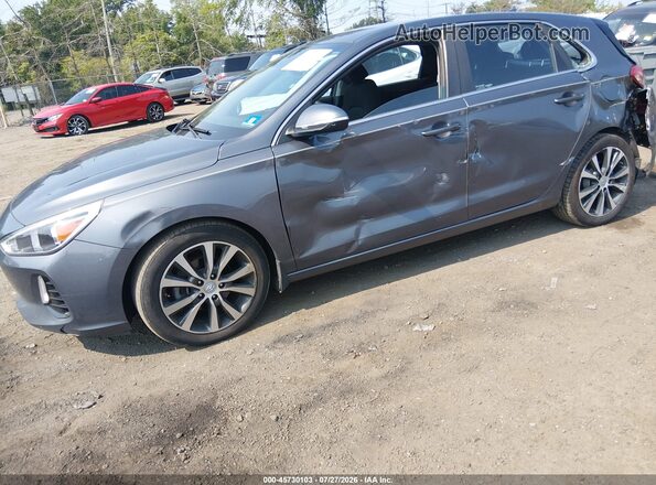 KMHH35LE0JU017580 2018 HYUNDAI ELANTRA GT Gray Դիմացի տեսք