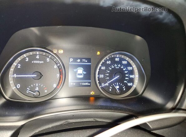 KMHH35LE0JU031091 2018 HYUNDAI ELANTRA Maroon Widok zestawu wskaźników