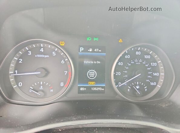 KMHH35LE1JU022237 2018 HYUNDAI ELANTRA Blue ხელსაწყოთა პანელის ხედი
