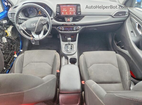 KMHH35LE1JU022237 2018 HYUNDAI ELANTRA Blue წინა პანელის ხედი