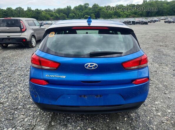 KMHH35LE1JU022237 2018 HYUNDAI ELANTRA Blue უკანა ხედი