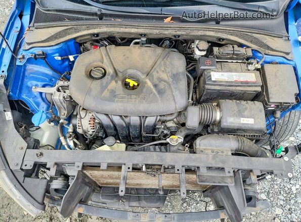 KMHH35LE1JU022237 2018 HYUNDAI ELANTRA Blue უკანა სალონის ხედი