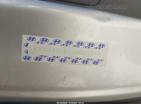 KMHH35LE1JU025316 2018 HYUNDAI ELANTRA GT Серый Вид подкапотного пространства