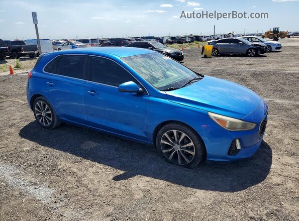 KMHH35LE6JU014053 2018 HYUNDAI ELANTRA Blue Передня права чверть