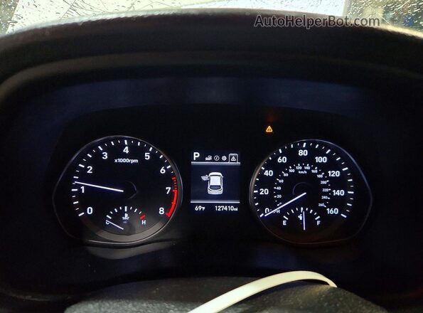 KMHH35LE6JU063687 2018 HYUNDAI ELANTRA White Widok zestawu wskaźników