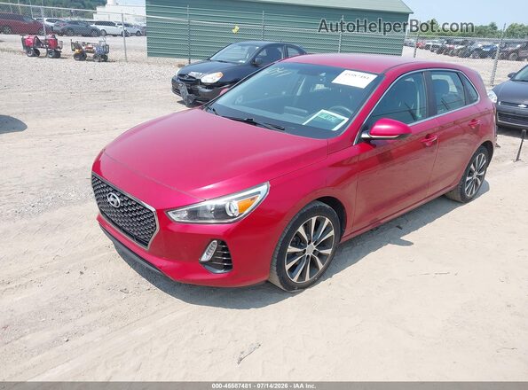 KMHH35LE7JU031041 2018 HYUNDAI ELANTRA GT Red Առջևի ձախ երեք քառորդ տեսարան