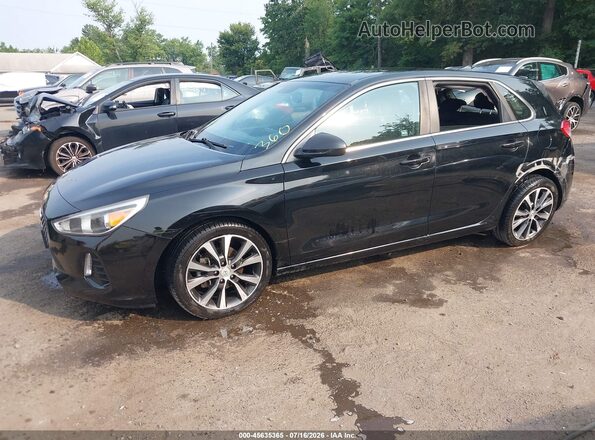 KMHH35LE7JU077310 2018 HYUNDAI ELANTRA GT Black Передня ліва чверть
