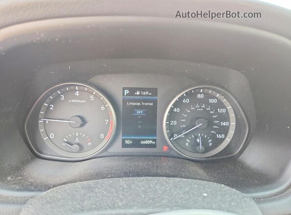 KMHH35LE8JU068373 2018 HYUNDAI ELANTRA White Instrument cluster view