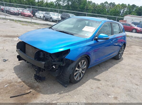 KMHH35LE9JU022163 2018 HYUNDAI ELANTRA GT Blue Առջևի ձախ երեք քառորդ տեսարան