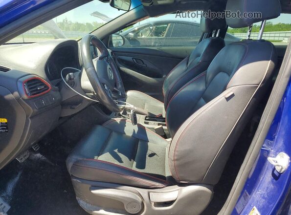 KMHH55LC2LU130944 2020 HYUNDAI ELANTRA Blue Widok wnętrza z przodu