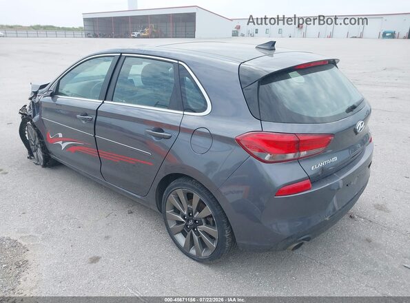KMHH55LC3JU032308 2018 HYUNDAI ELANTRA GT Gray Հետևի ձախ