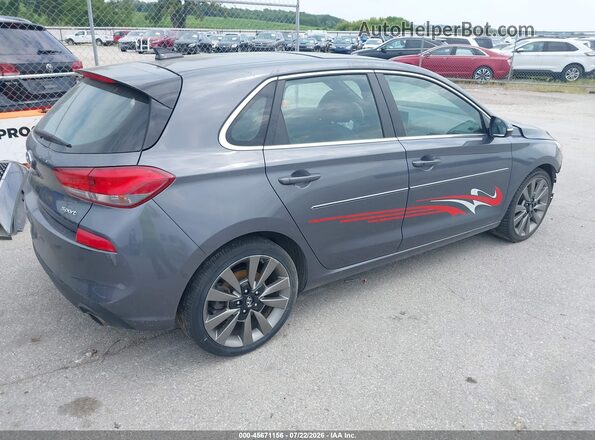 KMHH55LC3JU032308 2018 HYUNDAI ELANTRA GT Gray Հետևի աջ