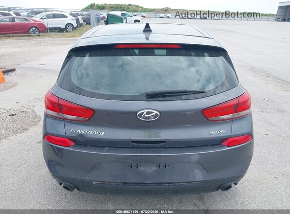 KMHH55LC3JU032308 2018 HYUNDAI ELANTRA GT Gray 