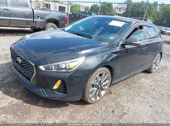 KMHH55LC9JU040803 2018 HYUNDAI ELANTRA GT Black Передня ліва чверть