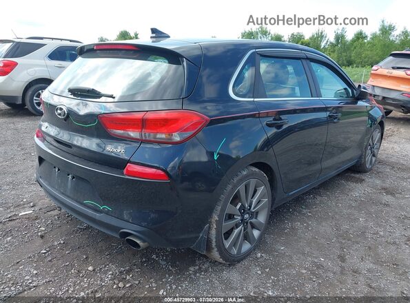 KMHH55LC9JU040803 2018 HYUNDAI ELANTRA GT Black Задня права чверть