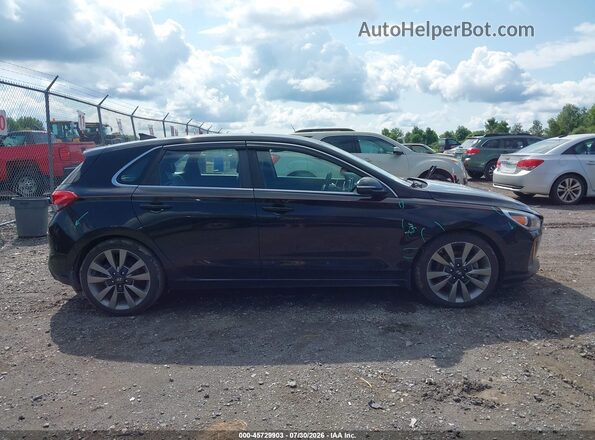 KMHH55LC9JU040803 2018 HYUNDAI ELANTRA GT Black Вид задньої частини салону