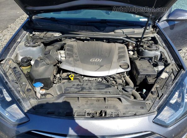 KMHHT6KJ5GU136707 2016 HYUNDAI GENESIS Charcoal Rear interior view