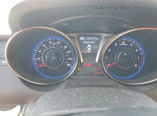 KMHHT6KJ5GU136707 2016 HYUNDAI GENESIS Charcoal Instrument cluster view