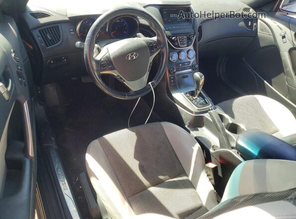 KMHHT6KJ5GU136707 2016 HYUNDAI GENESIS Charcoal Dashboard view