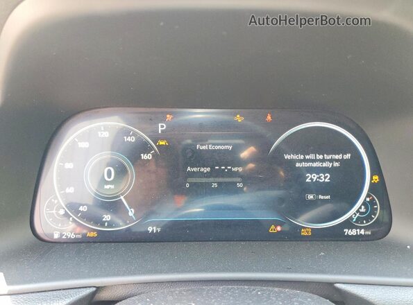 KMHL14JA2MA144573 2021 HYUNDAI SONATA Black Вид щитка приладів