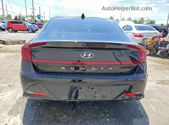 KMHL14JA2MA144573 2021 HYUNDAI SONATA Black Вид ззаду