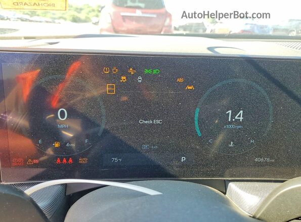 KMHL14JA3RA404535 2024 HYUNDAI SONATA White Instrument cluster view
