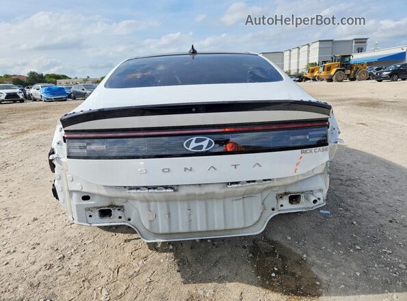 KMHL14JAXRA382145 2024 HYUNDAI SONATA White Հետևի տեսք