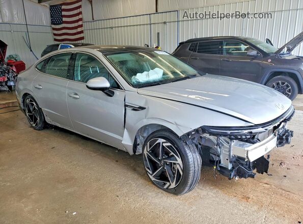 KMHL14JAXRA393307 2024 HYUNDAI SONATA Silver Передня права чверть