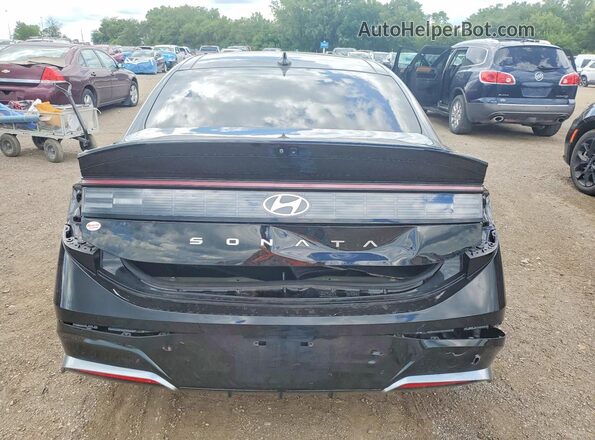 KMHL14JAXRA421364 2024 HYUNDAI SONATA Black Rear view